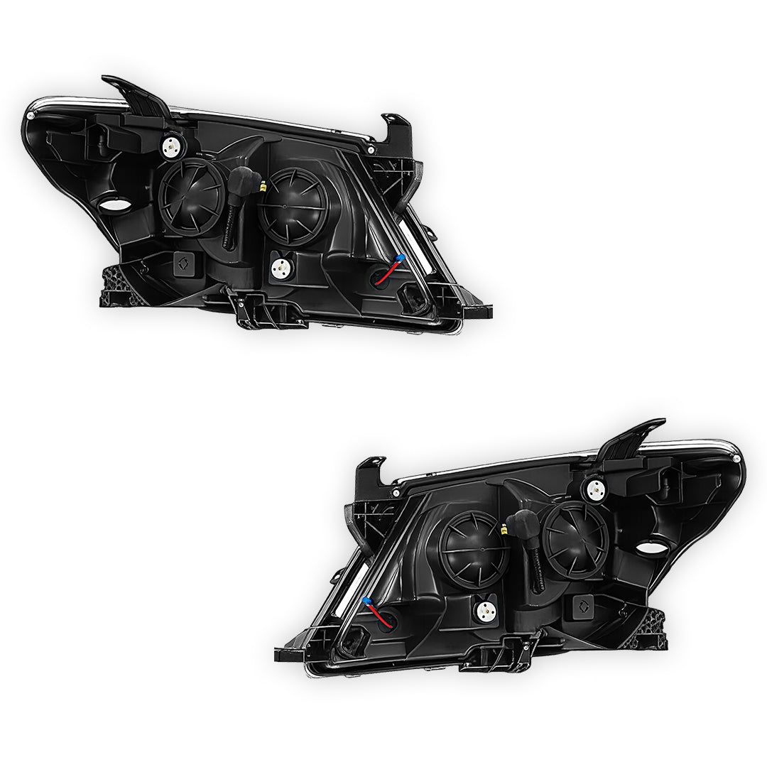 Toyota HiLux N70 2WD / 4WD (2005 - 2012) Black Headlights LH + RH