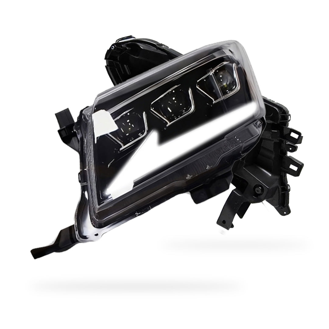 Toyota HiLux N70 Facelift (2011 - 2015) Triple Lens LED DRL Headlights LH + RH