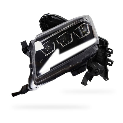 Toyota HiLux N70 Facelift (2011 - 2015) Triple Lens LED DRL Headlights LH + RH