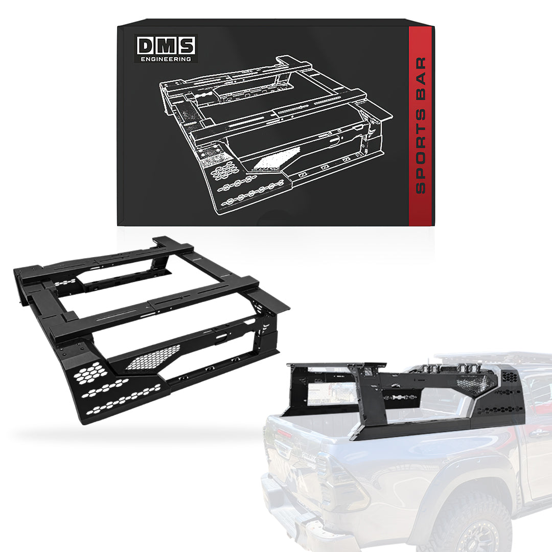 Toyota HiLux N70 / N80 (2005 - 2026) Universal Beast Full Length Sports Bar With Tub Rack Extension