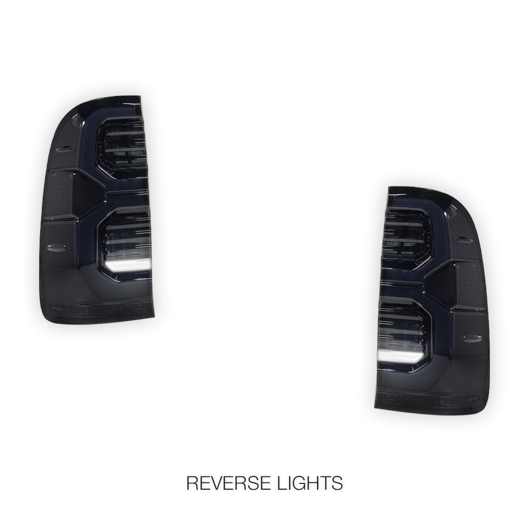 Toyota HiLux N70 (2005 - 2014) Smoked Full LED Tail Lights LH + RH