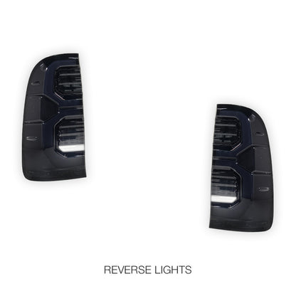 Toyota HiLux N70 (2005 - 2014) Smoked Full LED Tail Lights LH + RH