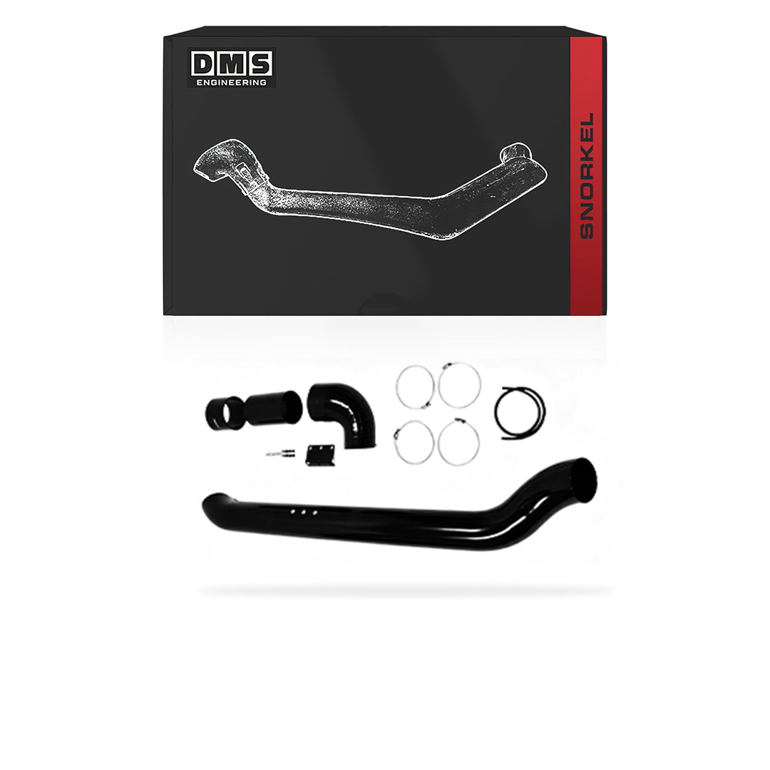 Toyota HiLux N70 (2005 - 2015) Black Twin Stainless Steel Snorkel Driver Passenger Kit