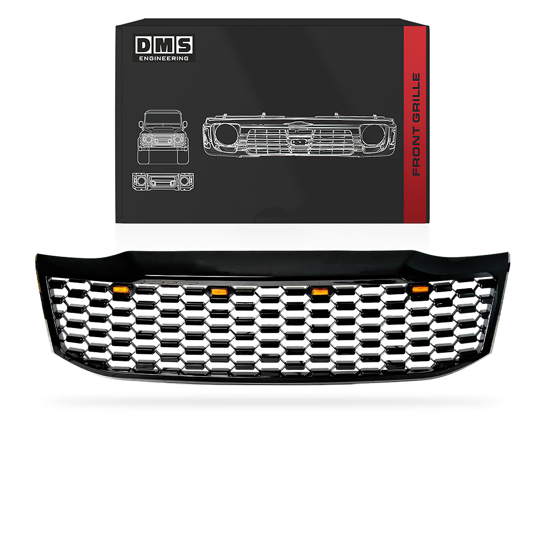 Toyota HiLux N70 (2011 - 2014) Gloss Black Front Bumper Bar Grille