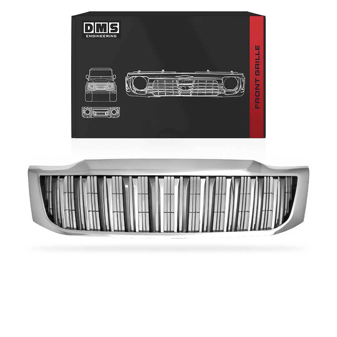 Toyota HiLux N70 (2011 - 2015) Chrome Grey Front Bumper Bar Grille