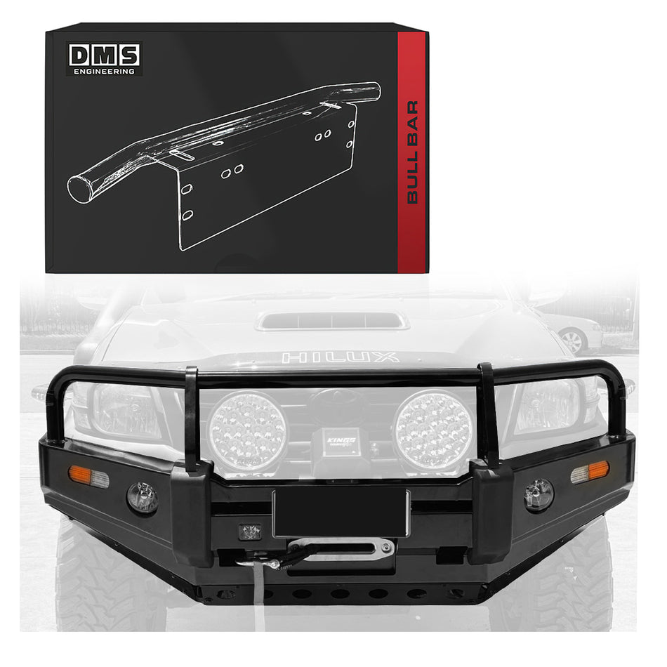 Toyota HiLux N70 (2011 - 2015) Steel Bull Bar + LED Lights