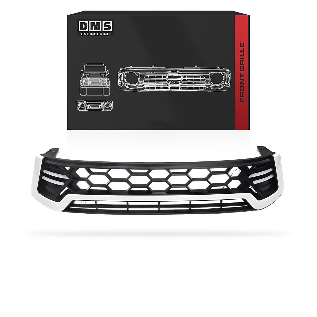 Toyota HiLux N80 (2015 - 2018) Red / White / Black Grille with LED