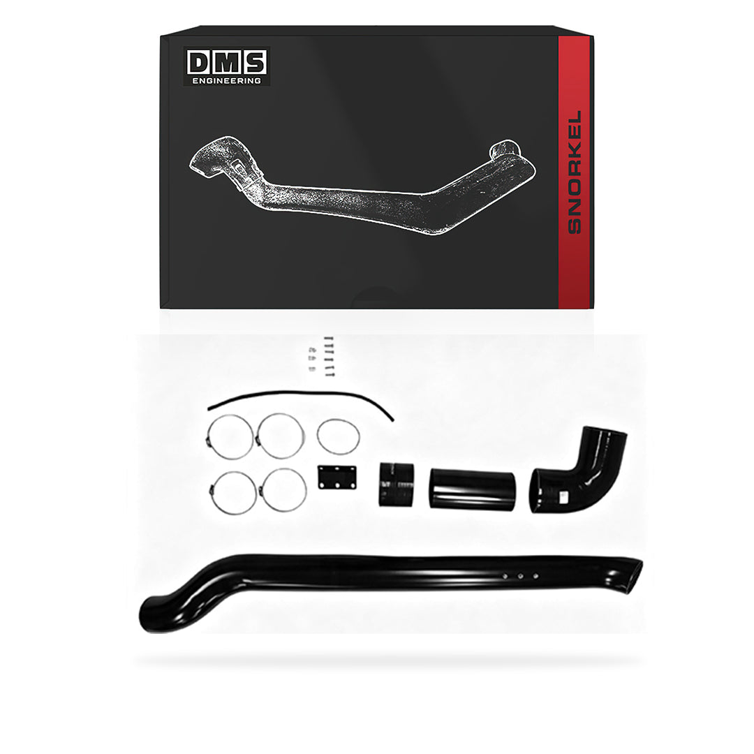 Toyota HiLux N80 (2015 - 2022) Black Short Entry Stainless Steel Snorkel Kit