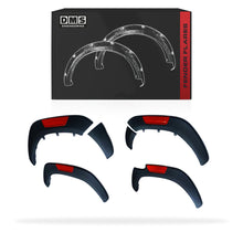 Toyota HiLux N80 (2015 - 2022) Matte Black with Red Trim Guard Flares
