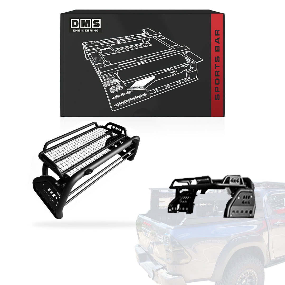 Toyota HiLux N80 (2015 - 2023) Sports Roll Bar + Rack