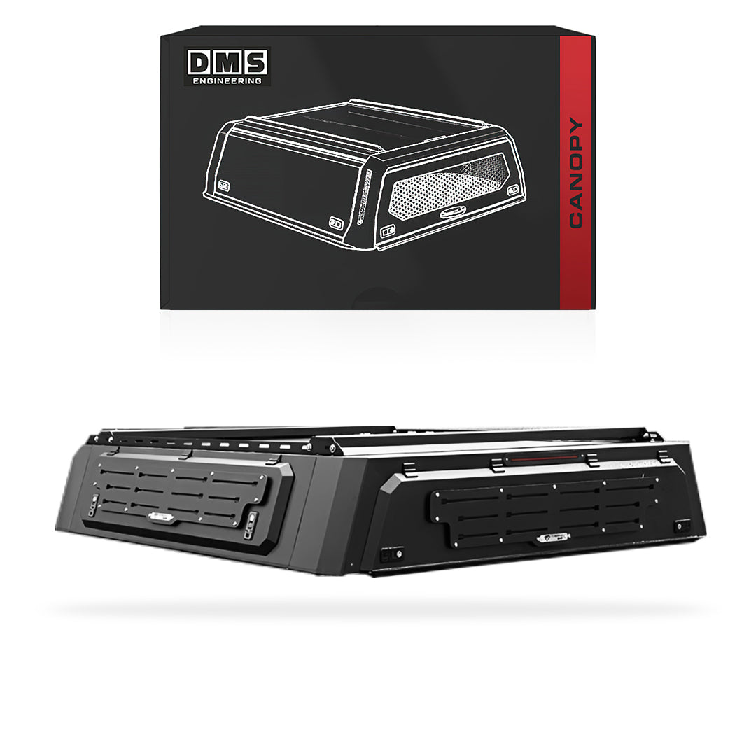 Toyota HiLux N80 (2015 - 2026) Black Galvanized Steel Canopy