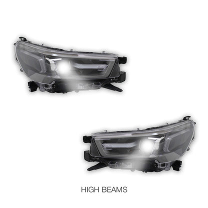 Toyota HiLux N80 (2021 - 2026) DRL LED Projector Headlights LH + RH