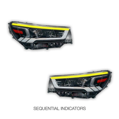 Toyota HiLux N80 (2021 - 2026) Sequential DRL LED Headlights LH + RH