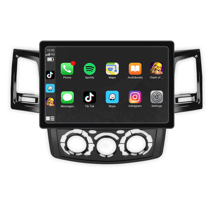 Toyota Hilux N70 (2005 - 2015) 9" 13.3" Wireless Android 16 Head Unit for Apple CarPlay / Android Auto Digital AC Panel