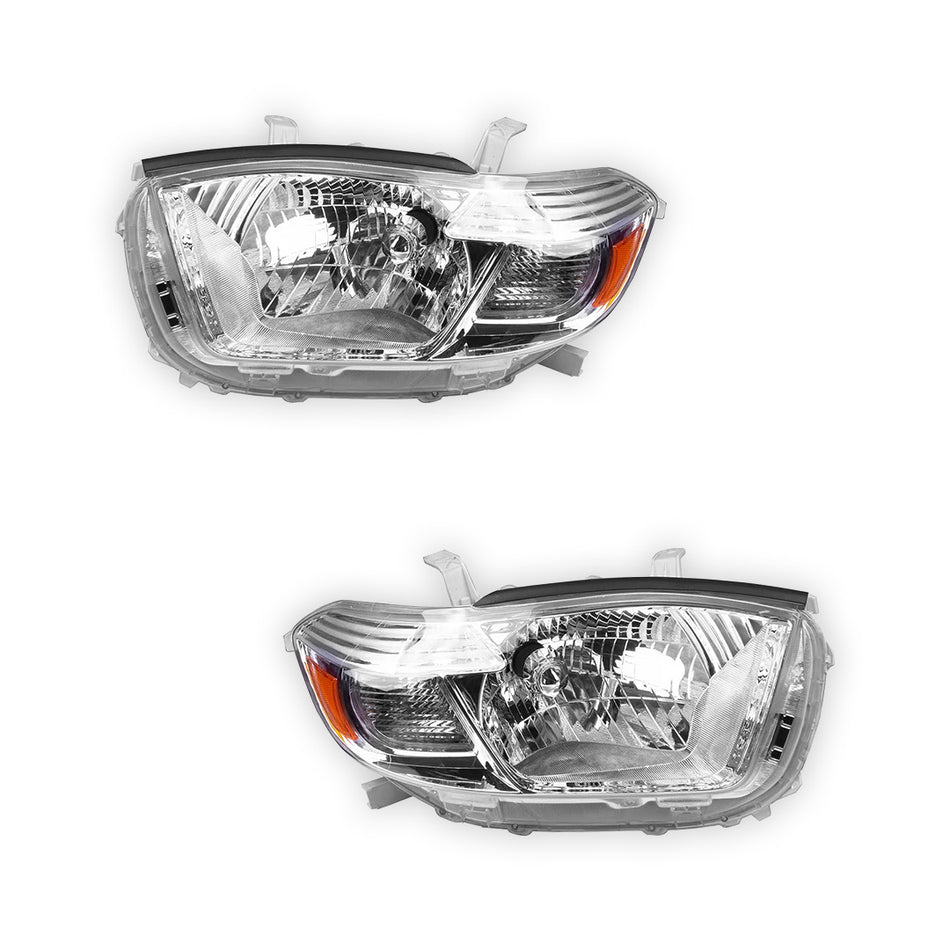 Toyota Kluger GSU40R / GSU45R (2007 - 2010) Halogen OEM Style Headlights LH + RH