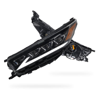 Toyota Kluger GSU50R / GSU55R (2016 - 2020) Black Full LED DRL With Sequential Indicators Headlights LH + RH