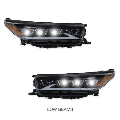 Toyota Kluger GSU50R / GSU55R (2016 - 2020) Black Full LED DRL With Sequential Indicators Headlights LH + RH