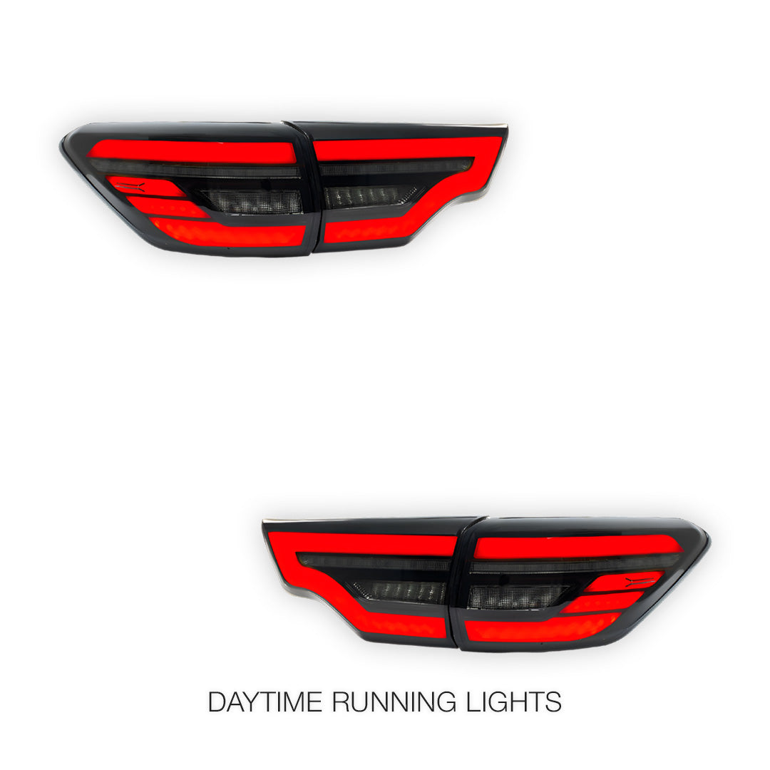 Toyota Kluger XU50 (2014 - 2019) Clear Animation Sequential Tail Lights LH + RH
