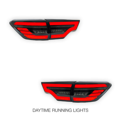 Toyota Kluger XU50 (2014 - 2019) Clear Animation Sequential Tail Lights LH + RH