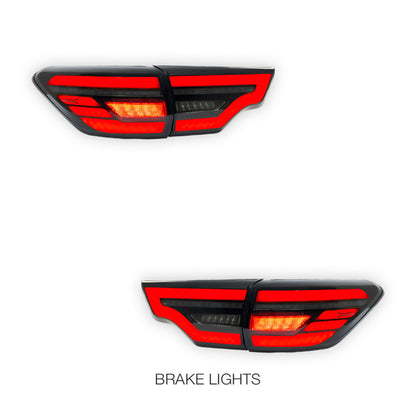 Toyota Kluger XU50 (2014 - 2019) Clear Animation Sequential Tail Lights LH + RH