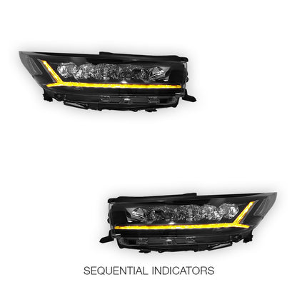 Toyota Kluger XU50 (2016 - 2019) Clear Headlights LH + RH