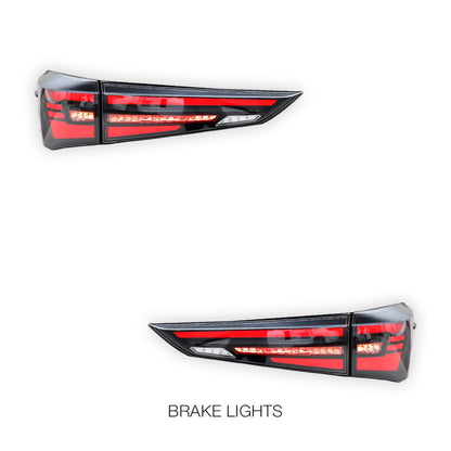 Toyota Kluger XU70 (2020 - 2022) Clear Sequential Tail Lights LH + RH