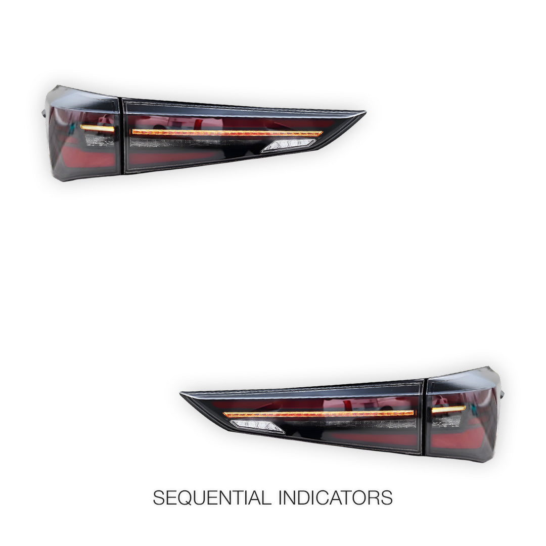 Toyota Kluger XU70 (2020 - 2022) Clear Sequential Tail Lights LH + RH