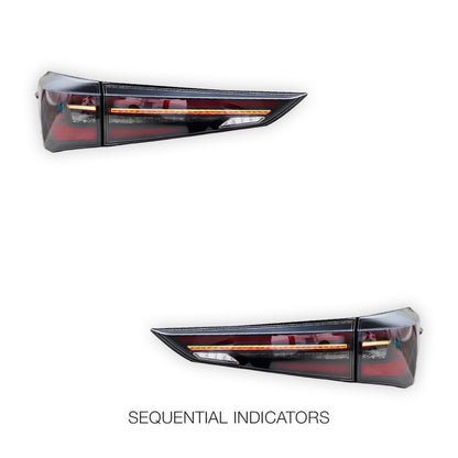 Toyota Kluger XU70 (2020 - 2022) Clear Sequential Tail Lights LH + RH