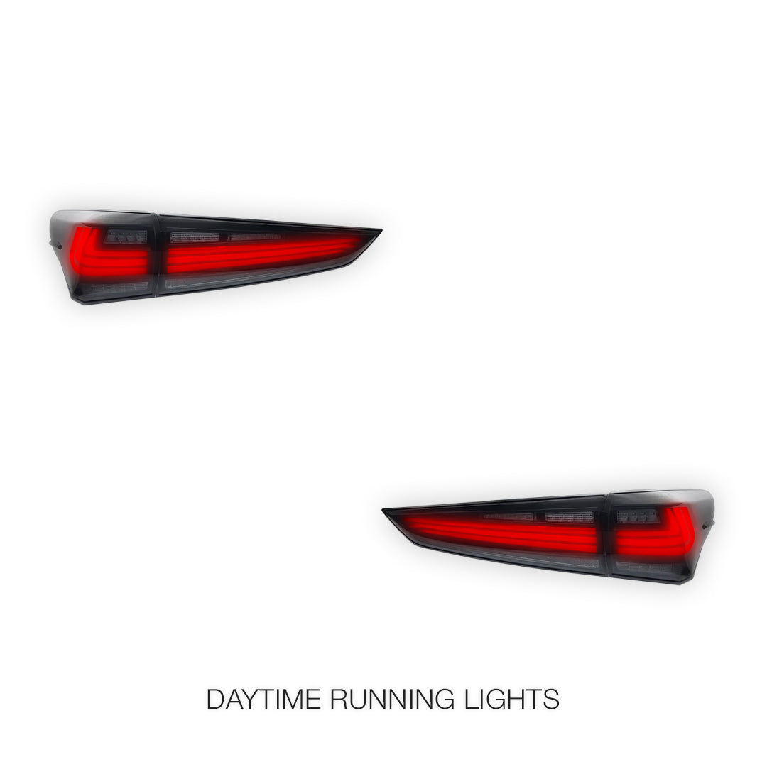 Toyota Kluger XU70 (2020 - 2026) Sequential Black Full LED Tail Lights LH + RH