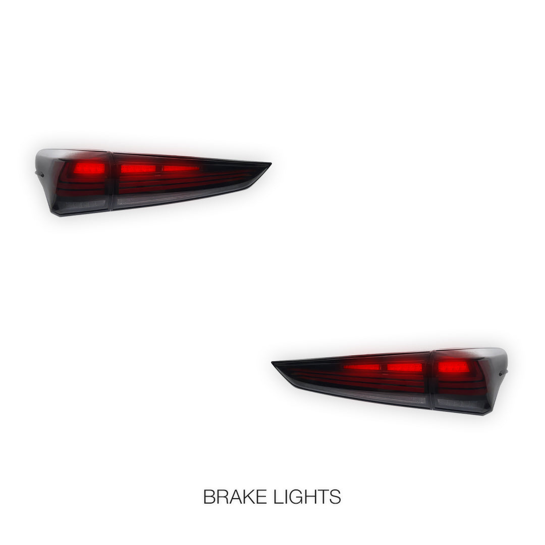 Toyota Kluger XU70 (2020 - 2026) Sequential Black Full LED Tail Lights LH + RH