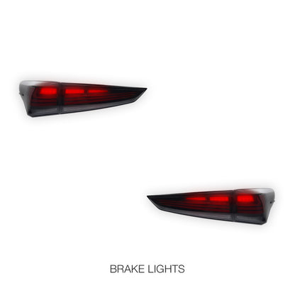 Toyota Kluger XU70 (2020 - 2026) Sequential Black Full LED Tail Lights LH + RH