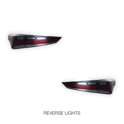 Toyota Kluger XU70 (2020 - 2026) Sequential Black Full LED Tail Lights LH + RH