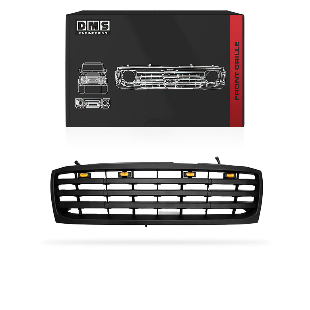 Toyota LandCruiser 100 Series (2005 - 2007) Matte Black Front LED Grille