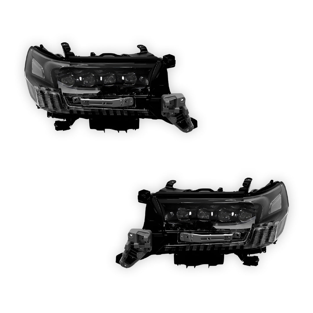 Toyota LandCruiser 200 Series Facelift (2016 - 2021) LED Premium Quad Lens DRL Headlights LH + RH