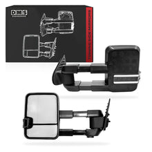 Toyota LandCruiser 200 Series (2007 - 2021) Black Electric LED Indicators Extendable Towing Side Mirrors LH + RH