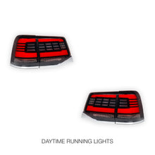 Toyota LandCruiser 200 Series (2015 - 2020) Sequential Black Full LED Tail Lights LH + RH