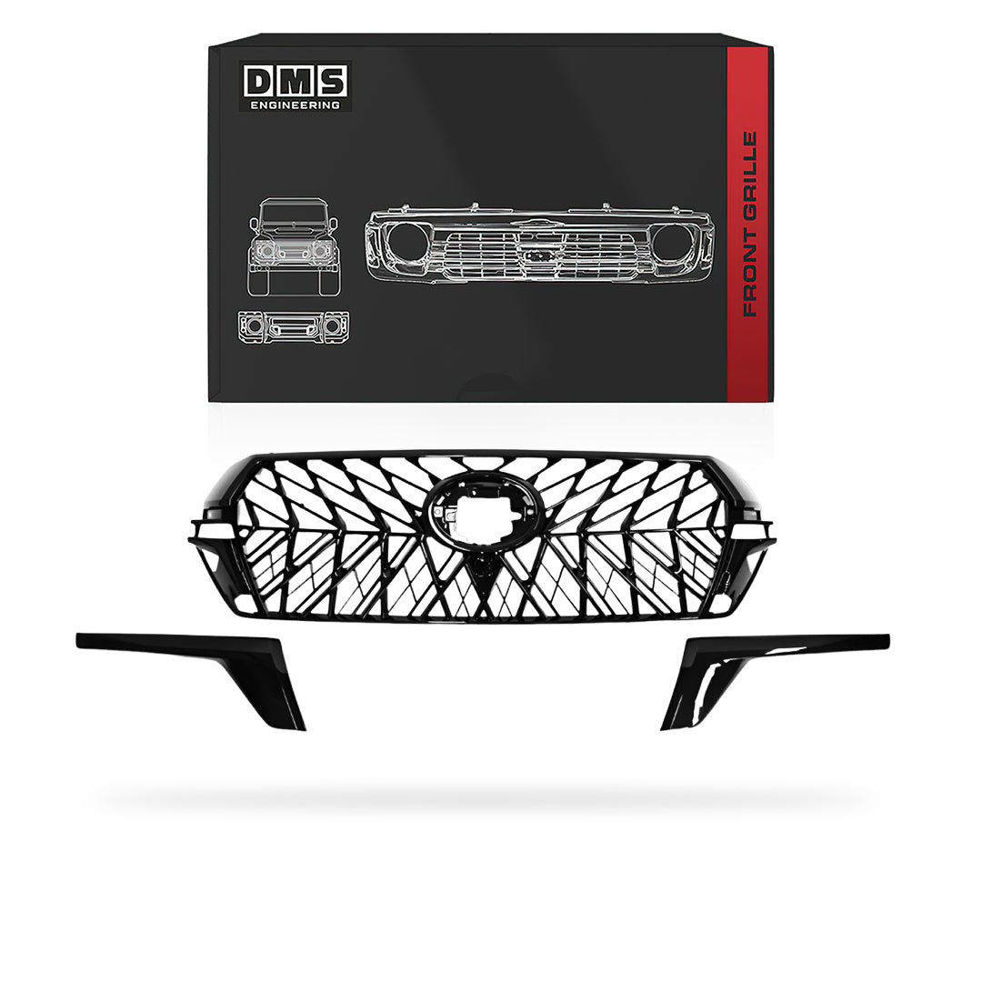 Toyota LandCruiser 200 Series (2016 - 2021) Gloss Black Front Venom Style Grille