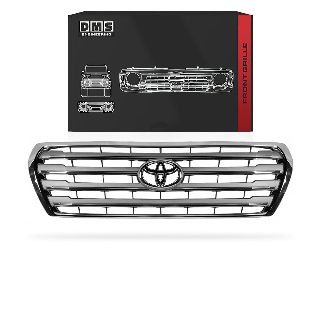 Toyota LandCruiser 200 Series (All Models) (2012 - 2015) Chrome / Silver Grille