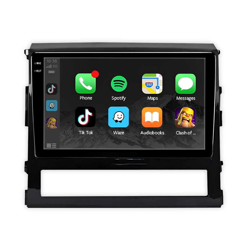 Toyota LandCruiser 200 (2015 - 2020) 9" Wireless Android 15 Head Unit for Apple CarPlay / Android Auto
