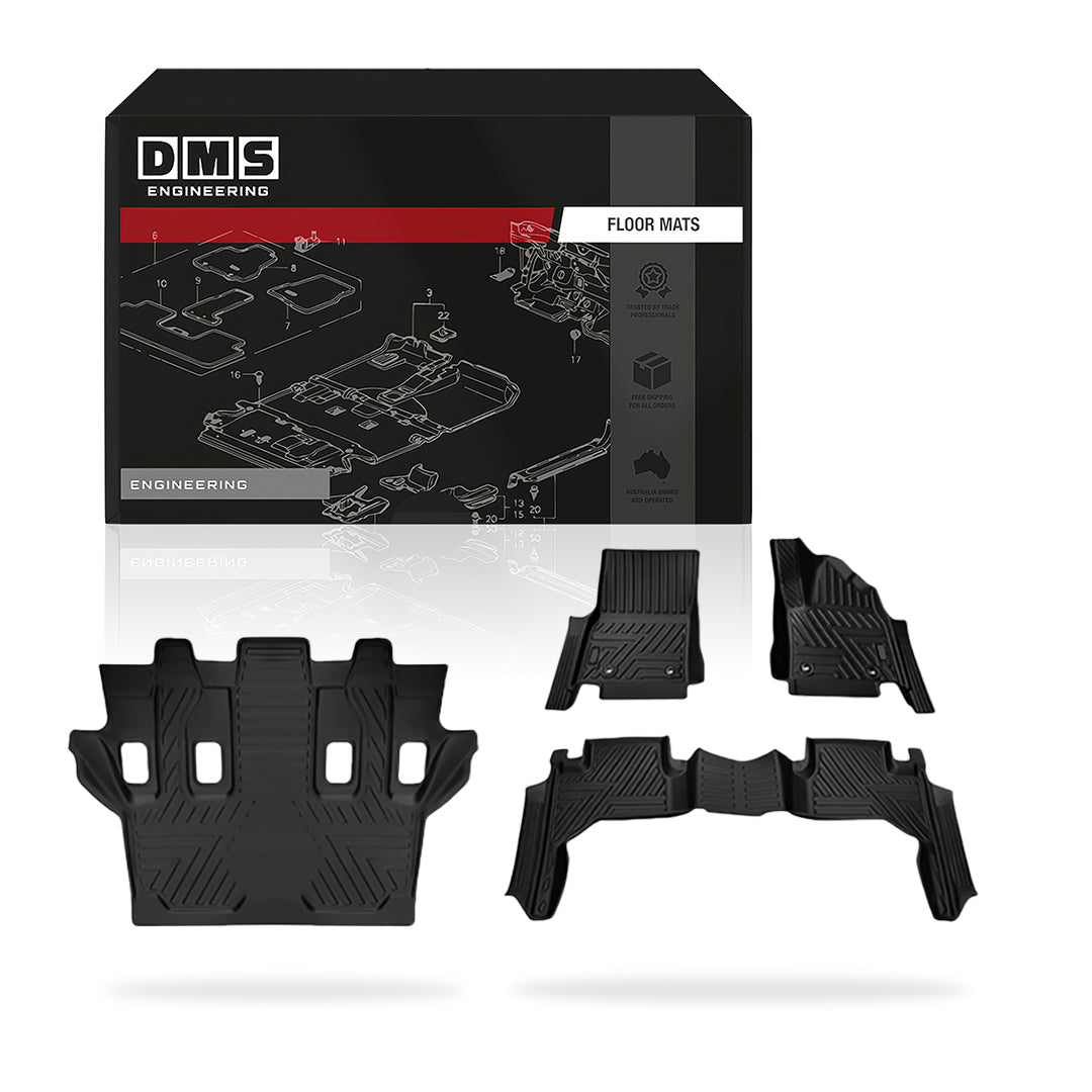 Toyota LandCruiser 300 Series 7- Seater (2021 - 2026) Injection Type Floor Mats