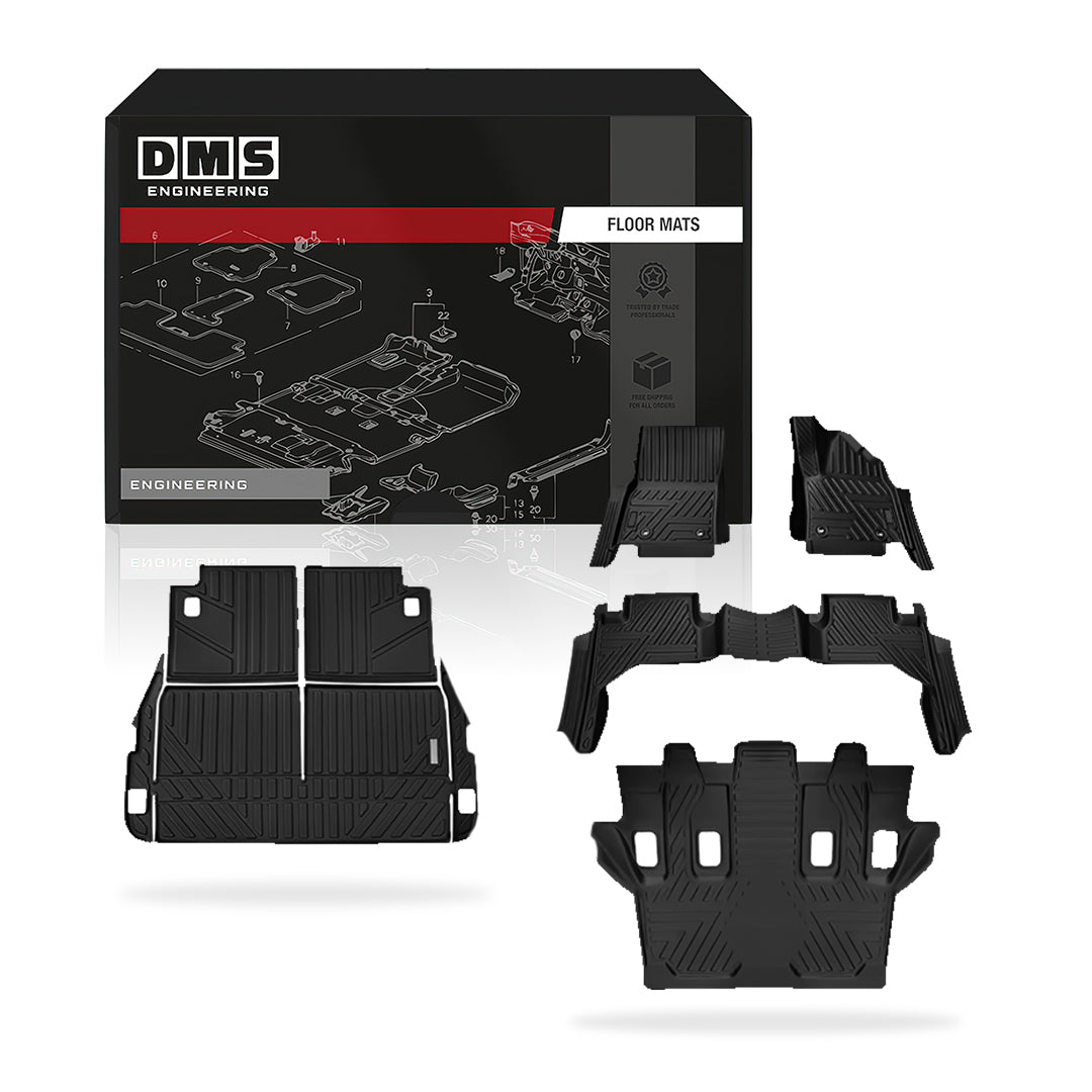 Toyota LandCruiser 300 Series 7- Seater (2021 - 2026) Injection Type Floor Mats
