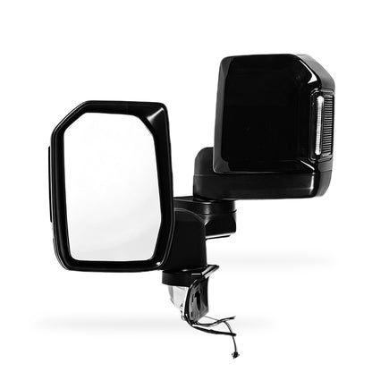 Toyota LandCruiser 70 Series (2007 - 2026) Black Complete Replacement Electric Side Mirror LH + RH