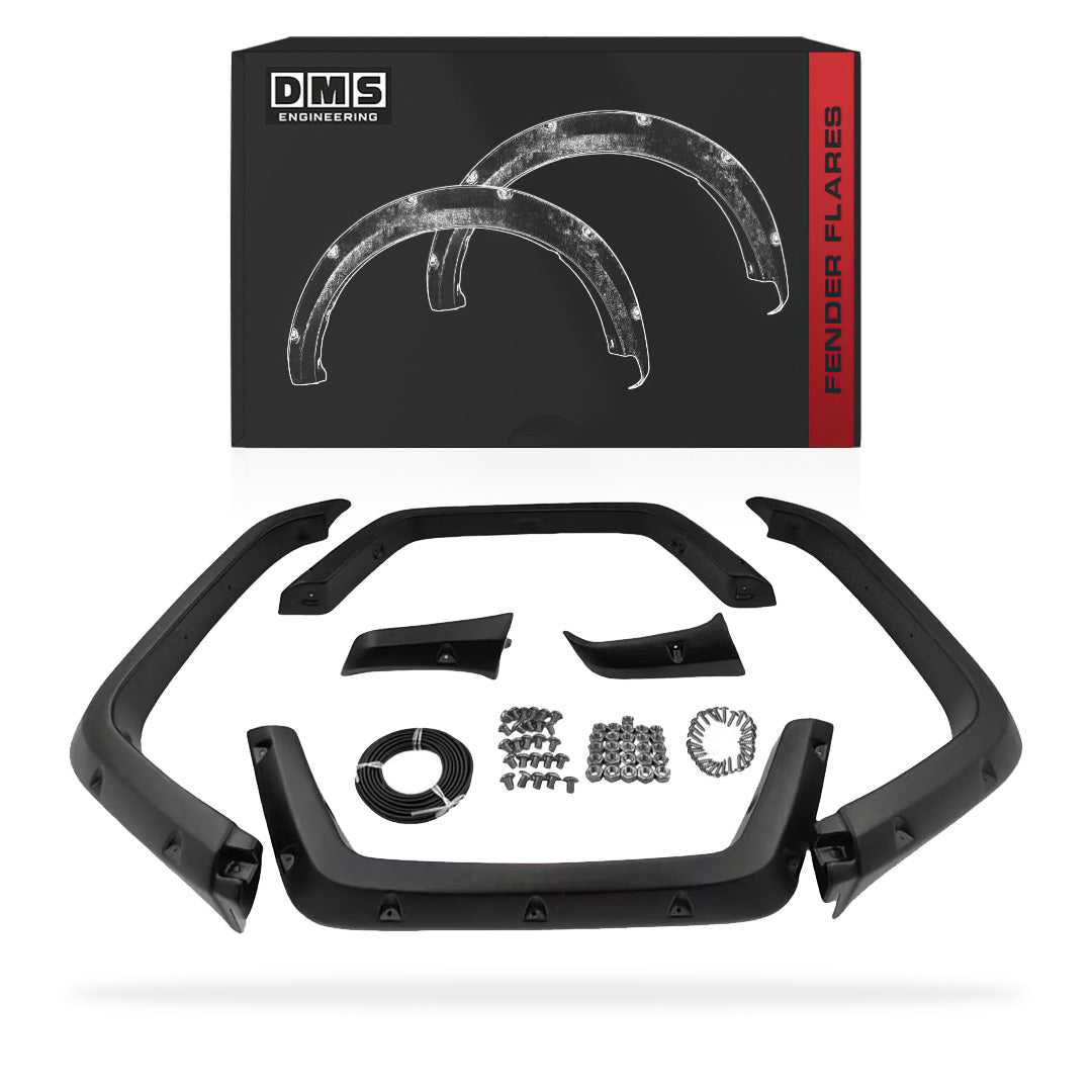 Toyota LandCruiser 73 / 74 / 75 / 77 / 78 / 79 Series (1985 -2006) Black Guard Flares
