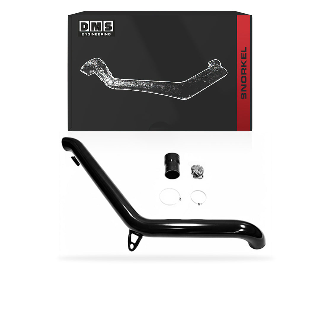 Toyota LandCruiser 76 / 78 / 79 Series (1999 - 2026) Gen 2 4" Black Stainless Steel Snorkel Kit