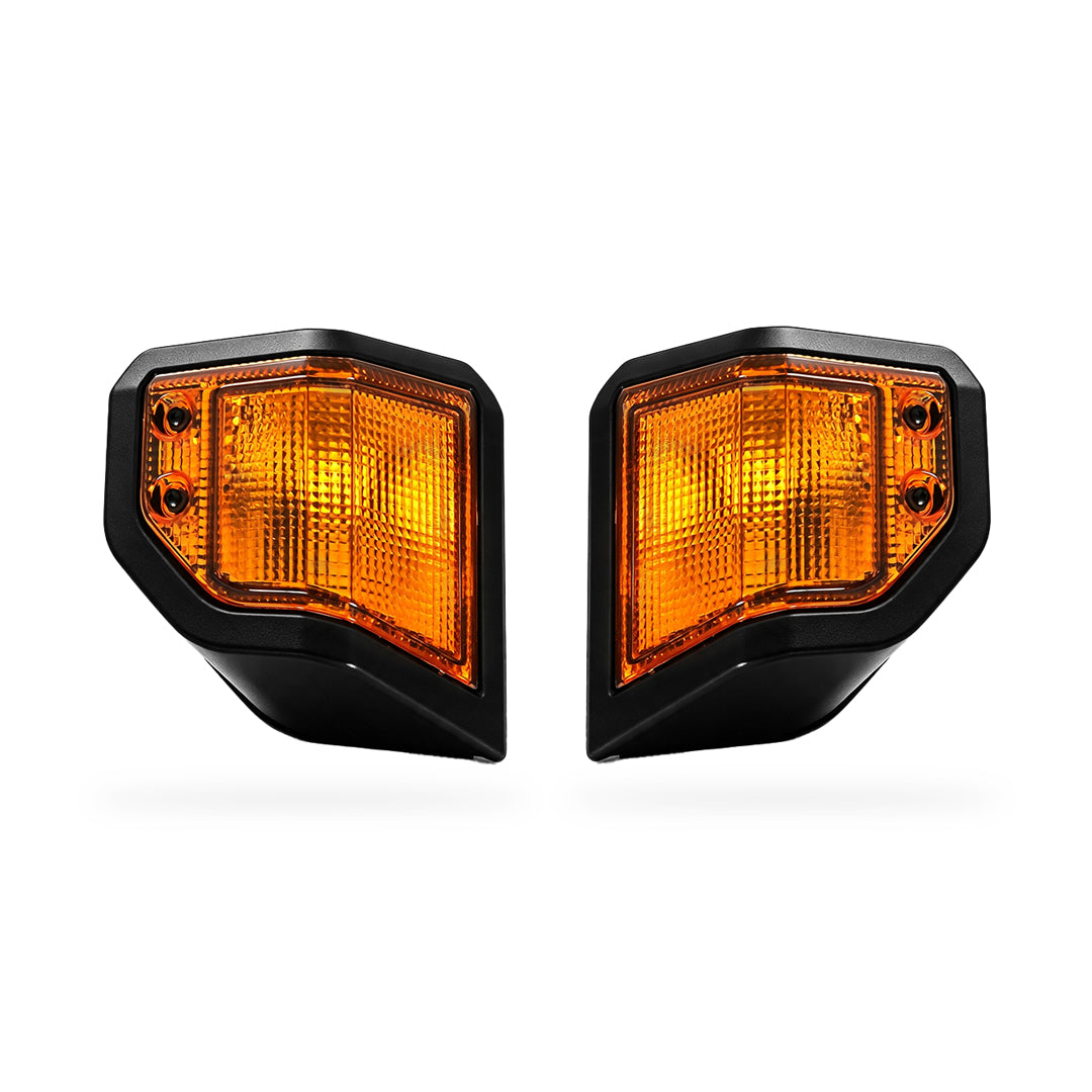 Toyota LandCruiser 76 / 78 / 79 Series (2023 - 2026) Amber Side Turn Signal Indicator Lights LH + RH