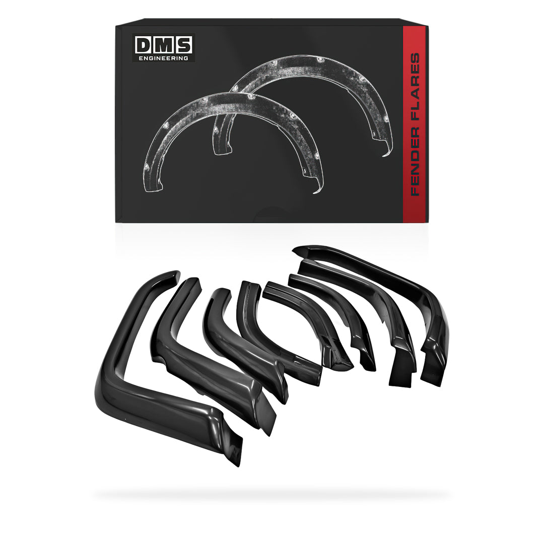 Toyota LandCruiser 76 Series (2007 - 2022) Satin Black OEM Guard Flares