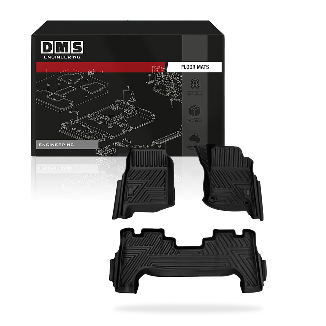 Toyota LandCruiser 76 Series (2012 - 2023) Moulded Car Floor Mats