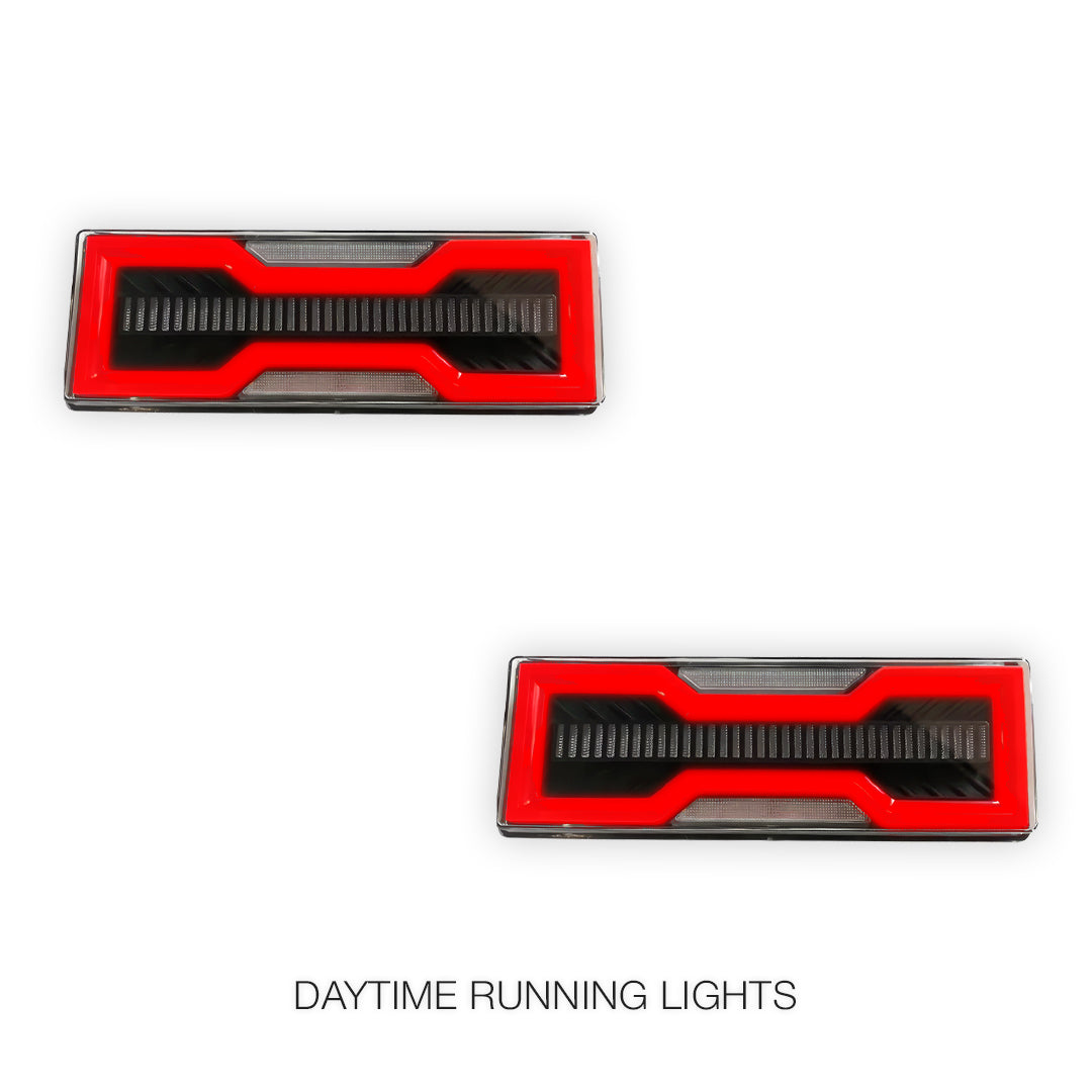 Toyota LandCruiser 70 / 75 / 78 / 79 Series (1984 - 2022) Smoked Tail Lights LH + RH