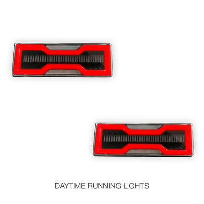 Toyota LandCruiser 70 / 75 / 78 / 79 Series (1984 - 2022) Smoked Tail Lights LH + RH