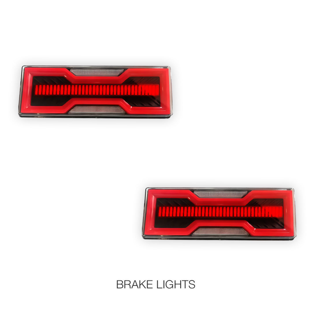 Toyota LandCruiser 70 / 75 / 78 / 79 Series (1984 - 2022) Smoked Tail Lights LH + RH